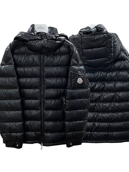 Dalles Short Down Jacket Black - MONCLER - BALAAN.