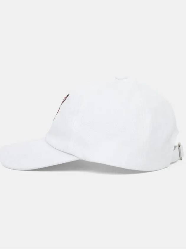 Large Fox Head Embroidered 6P Ball Cap White - MAISON KITSUNE - BALAAN 3