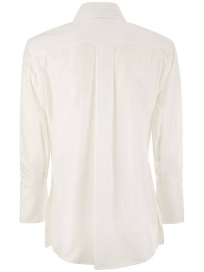 Chevron poplin shirt with darts - ELISABETTA FRANCHI - BALAAN 2