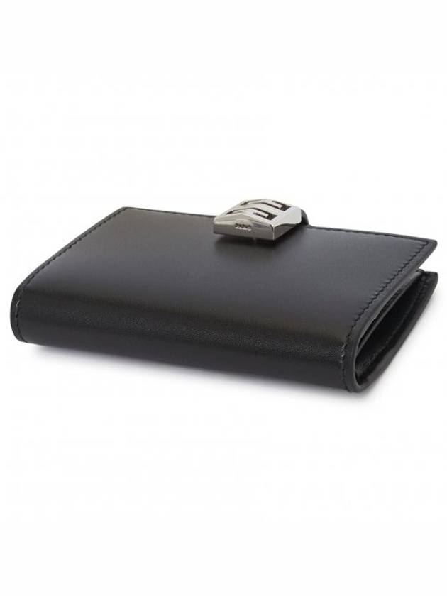 Silver Hardware 4G Leather Card Wallet Black - GIVENCHY - BALAAN 4