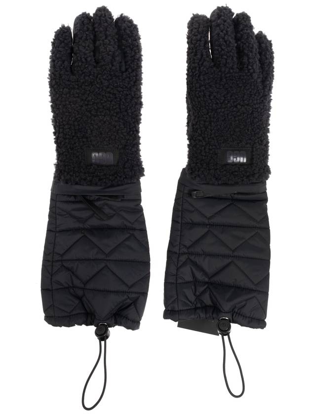 UGG Gloves With Faux Fur, Women's, Black - UGG - BALAAN 5