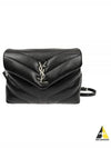 Toy Loulou Strap Shoulder Bag In Quilted Leather Black - SAINT LAURENT - BALAAN 2