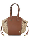 Women's Tote Bag BAG51682 JACQUARD LATTE CUOIO - HELEN KAMINSKI - BALAAN 1