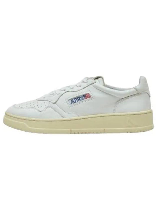 Medalist Goat Leather Sneakers White - AUTRY - BALAAN 1