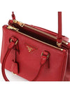 Galleria Saffiano Leather Small Bag Fiery Red - PRADA - BALAAN.