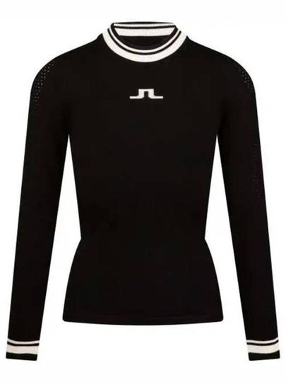 Bree Ribbed Waist Knit Top Black - J.LINDEBERG - BALAAN 2