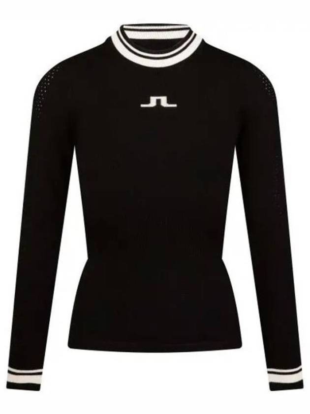 Bree Ribbed Waist Knit Top Black - J.LINDEBERG - BALAAN 2