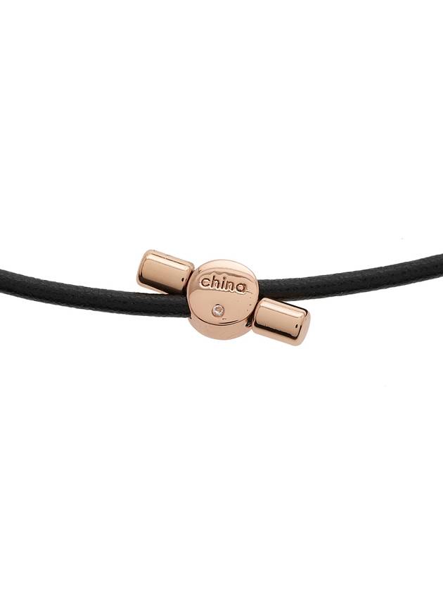 Tea Rose Friendship Slider Bracelet Black - COACH - BALAAN 6