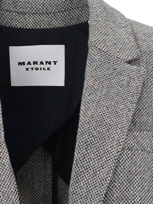 Cickaito blazer jacket gray - ISABEL MARANT ETOILE - BALAAN 4