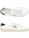 Court Classic SL 06 Leather Low Top Sneakers White - SAINT LAURENT - BALAAN 2