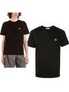 Logo Patch Short Sleeve T-Shirt Black - STONE ISLAND - BALAAN 2