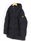 Kids Wappen Patch Down Long Padding Black - STONE ISLAND - BALAAN 2