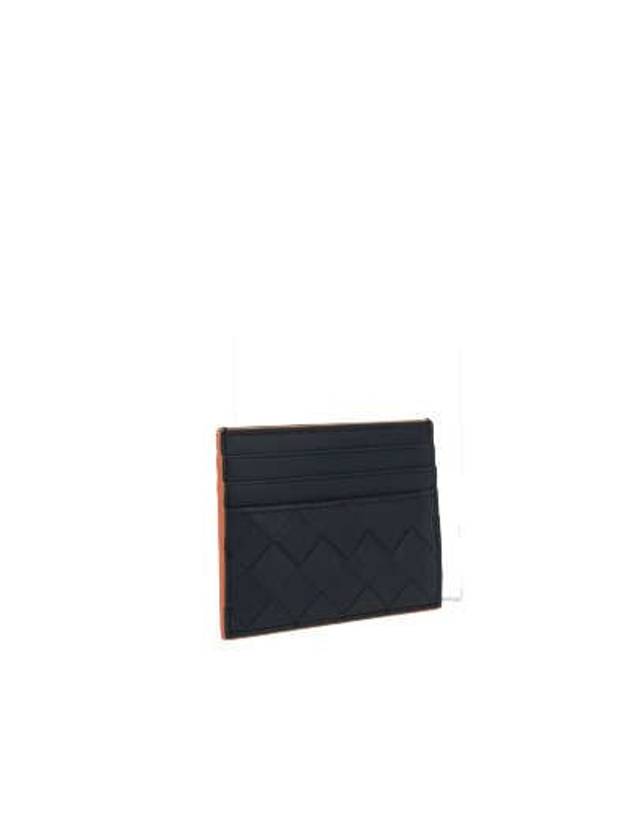 Intrecciato Leather Card Wallet Navy - BOTTEGA VENETA - BALAAN 3