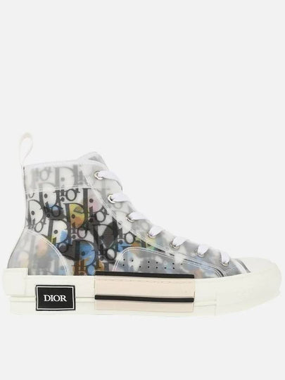 Oblique Canvas High Top Sneakers - DIOR - BALAAN 2