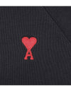 Small Heart Logo Sweatshirt Black - AMI - BALAAN 6