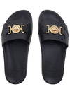 Men's Medusa Biggie Slippers Black - VERSACE - BALAAN.