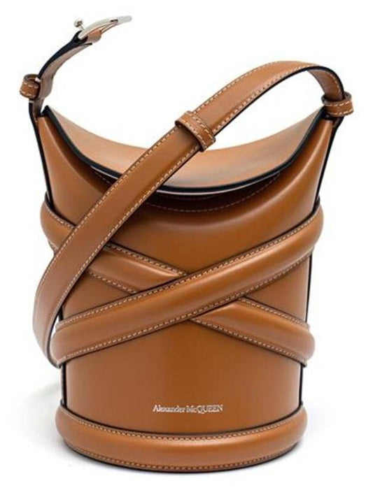 The Curve Small Bucket Bag Tan - ALEXANDER MCQUEEN - BALAAN 2