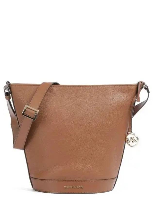 Townsend Medium Pebbled Leather Shoulder Bag Brown - MICHAEL KORS - BALAAN 1