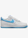 Air Force 1 07 Low Top Sneakers White Blue - NIKE - BALAAN 4