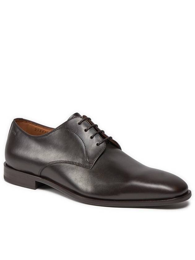 Green Lisbon Derby 50499740 202 leather shoes - HUGO BOSS - BALAAN 4