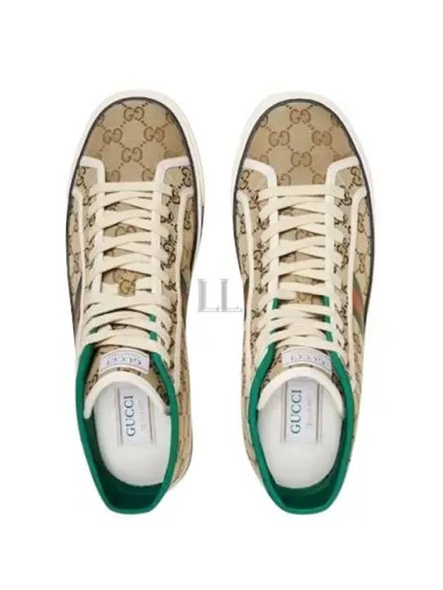 Tennis 1977 GG Canvas High-Top Sneakers Beige - GUCCI - BALAAN 2