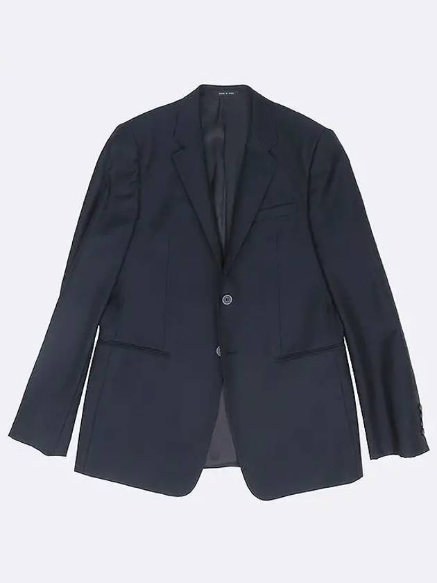 Armani Navy Color Virgin Wool 100 Striped Men s Suit SET 50 - GIORGIO ARMANI - BALAAN 2