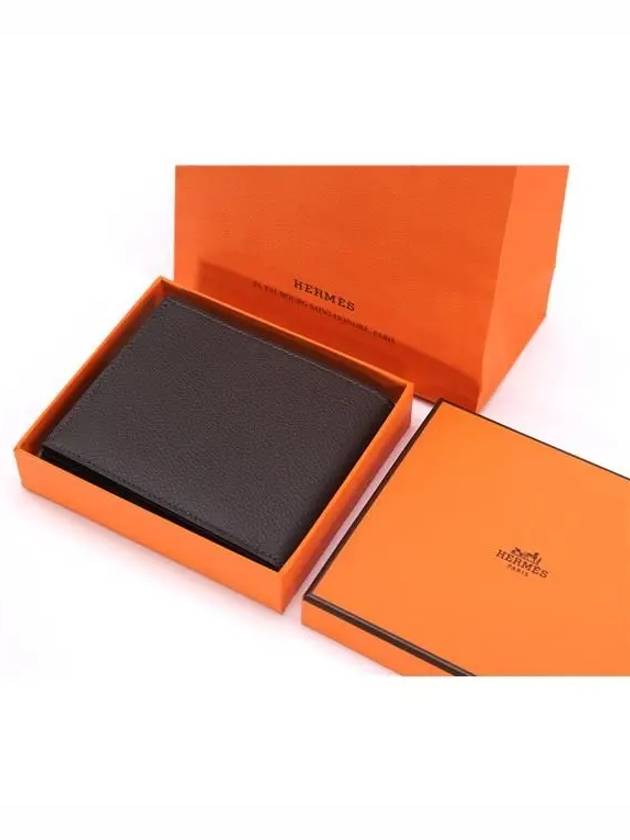 Citizen Twill Compact Card Wallet Burt Bronze - HERMES - BALAAN 5