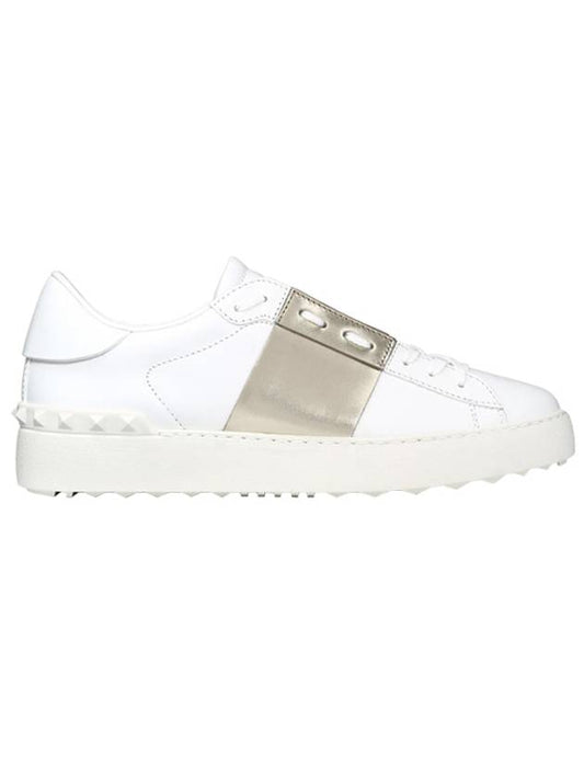 Hidden Metallic Open Low Top Sneakers - VALENTINO - BALAAN.