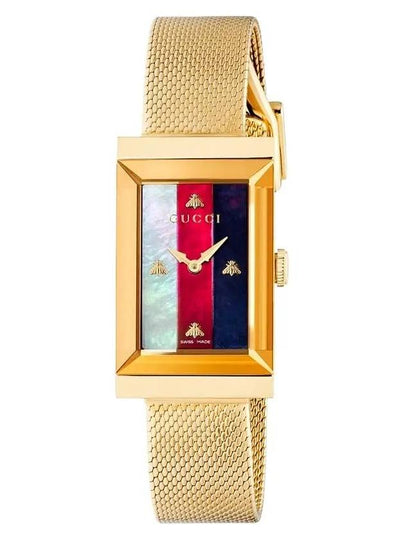 G-Frame Mesh Watch Gold - GUCCI - BALAAN 2