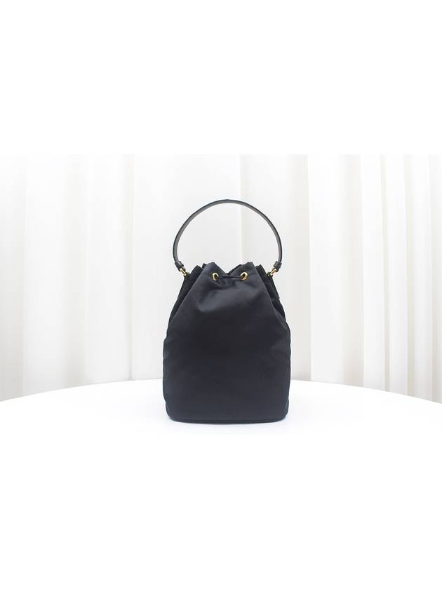 Pocono Duet Re Nylon Black Top Handle Bucket Bag 1BH038 - PRADA - BALAAN 5