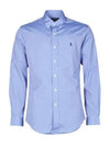 Embroidered Logo Long Sleeves Shirt Blue - POLO RALPH LAUREN - BALAAN 2