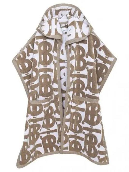 Monogram Cotton Jacquard Hooded Cape Women Coat - BURBERRY - BALAAN 1