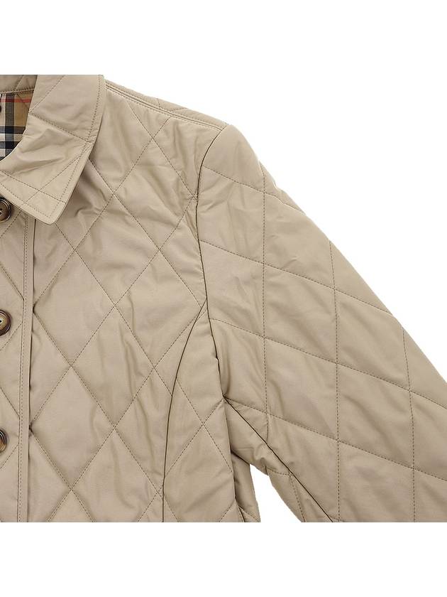 Diamond Quilted Thermoregulated Jacket New Chino Beige - BURBERRY - BALAAN 5