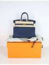 Blue Navy Togo Birkin 25 Gold W - HERMES - BALAAN 9