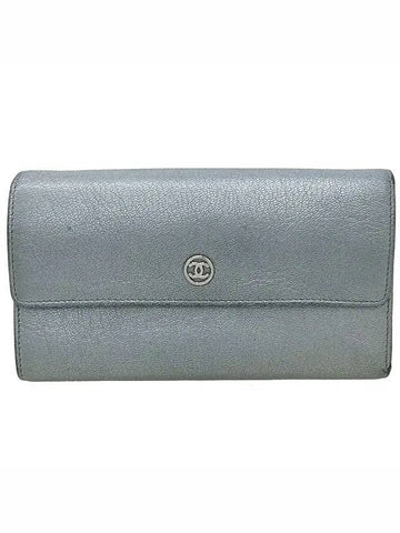 silver long wallet - CHANEL - BALAAN 1