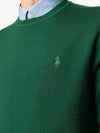 Men's Classic Crew Neck Wool Knit Top Green - POLO RALPH LAUREN - BALAAN 3