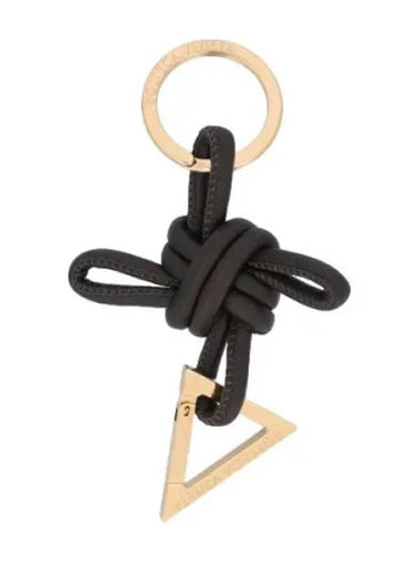 Triangle key ring khaki dark praline - BOTTEGA VENETA - BALAAN 1