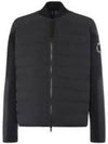 Padded Cotton Zip-Up Cardigan Black - MONCLER - BALAAN 2