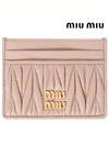 Materasse Nappa Leather Card Wallet Powder Pink - MIU MIU - BALAAN 3