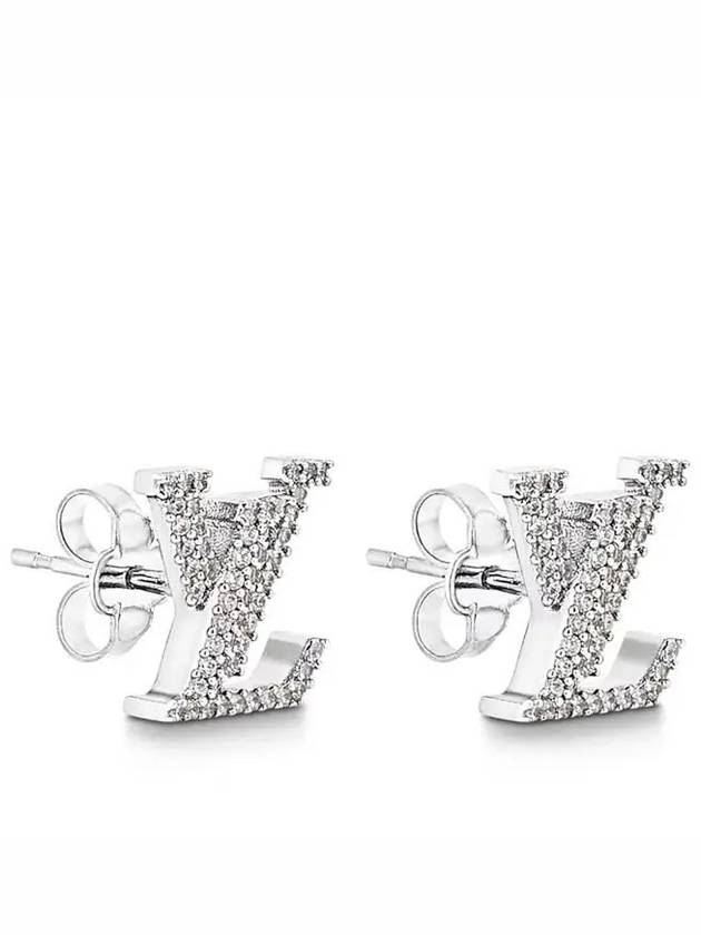 LV Iconic Earrings Silver - LOUIS VUITTON - BALAAN 2