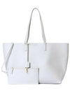 East West Shopper Tote Bag Ivory - SAINT LAURENT - BALAAN 2