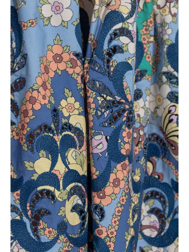 Etro Patterned Skirt With Pockets, Women's, Blue - ETRO - BALAAN 5