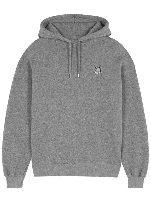 Bold Fox Head Patch Comfort Hoodie Grey - MAISON KITSUNE - BALAAN 2