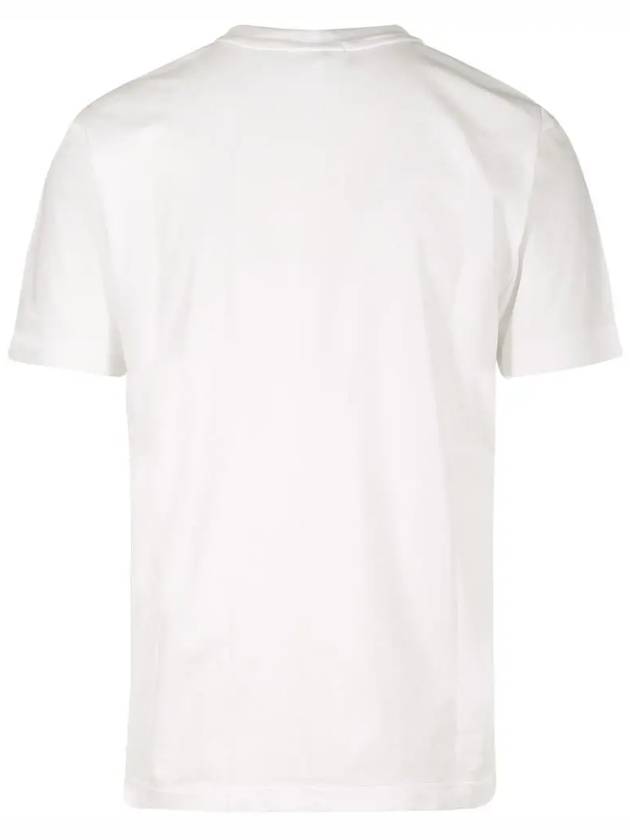 Logo Patch Short Sleeves T-Shirt White - STONE ISLAND - BALAAN 5