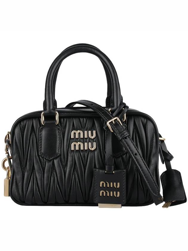 Matelasse Nappa Leather Tote Bag Black - MIU MIU - BALAAN 3