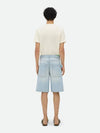 Denim Shorts Light Bleach - BOTTEGA VENETA - BALAAN 4