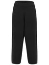 banding tapered knit pants black - CALLAITE - BALAAN 1