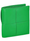 Slim Folder Half Wallet Green - BOTTEGA VENETA - BALAAN 3