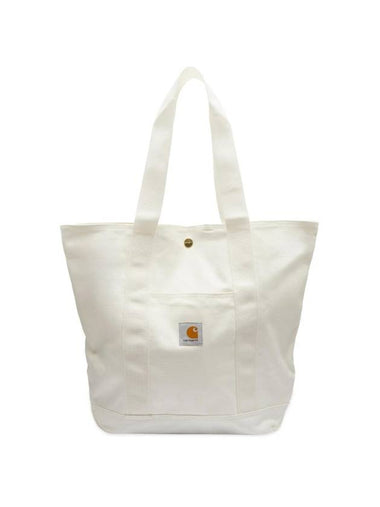 Canvas Tote Bag White - CARHARTT WIP - BALAAN 1