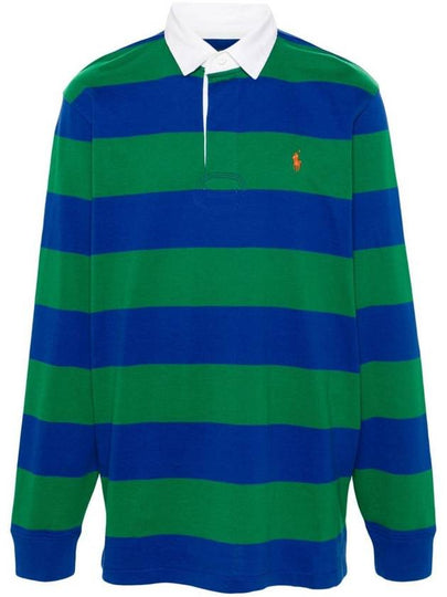 Striped Polo Shirt Green Royal - POLO RALPH LAUREN - BALAAN 2